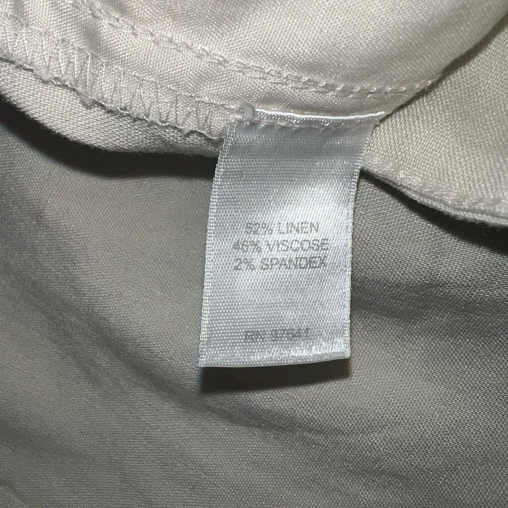 J. Jill Women’s Linen Stretch Pull on Khaki Pants Size 18